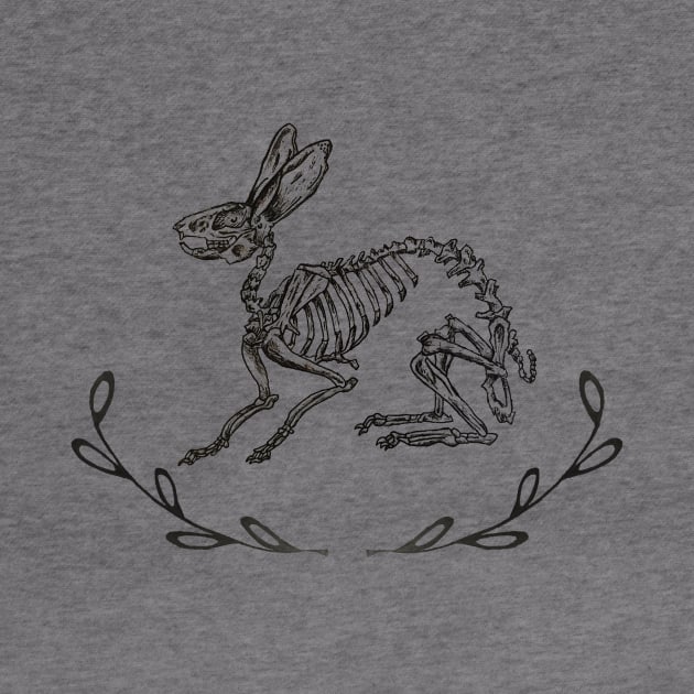 Bunny Skeleton by deadlydelicatedesigns